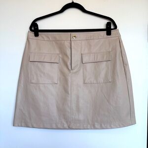 Marc New York Vegan Leather Mini Skirt - Size 16 NWOT
